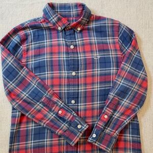 Vineyard Vines Boys Button Down - Flannel Plaid